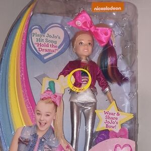 Nickelodeon JoJo Siwa Doll with Pink Bow and Silver Outfit